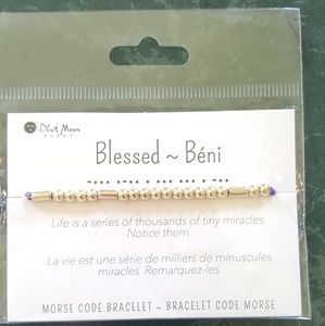 Blessed- Morse Code Bracelet